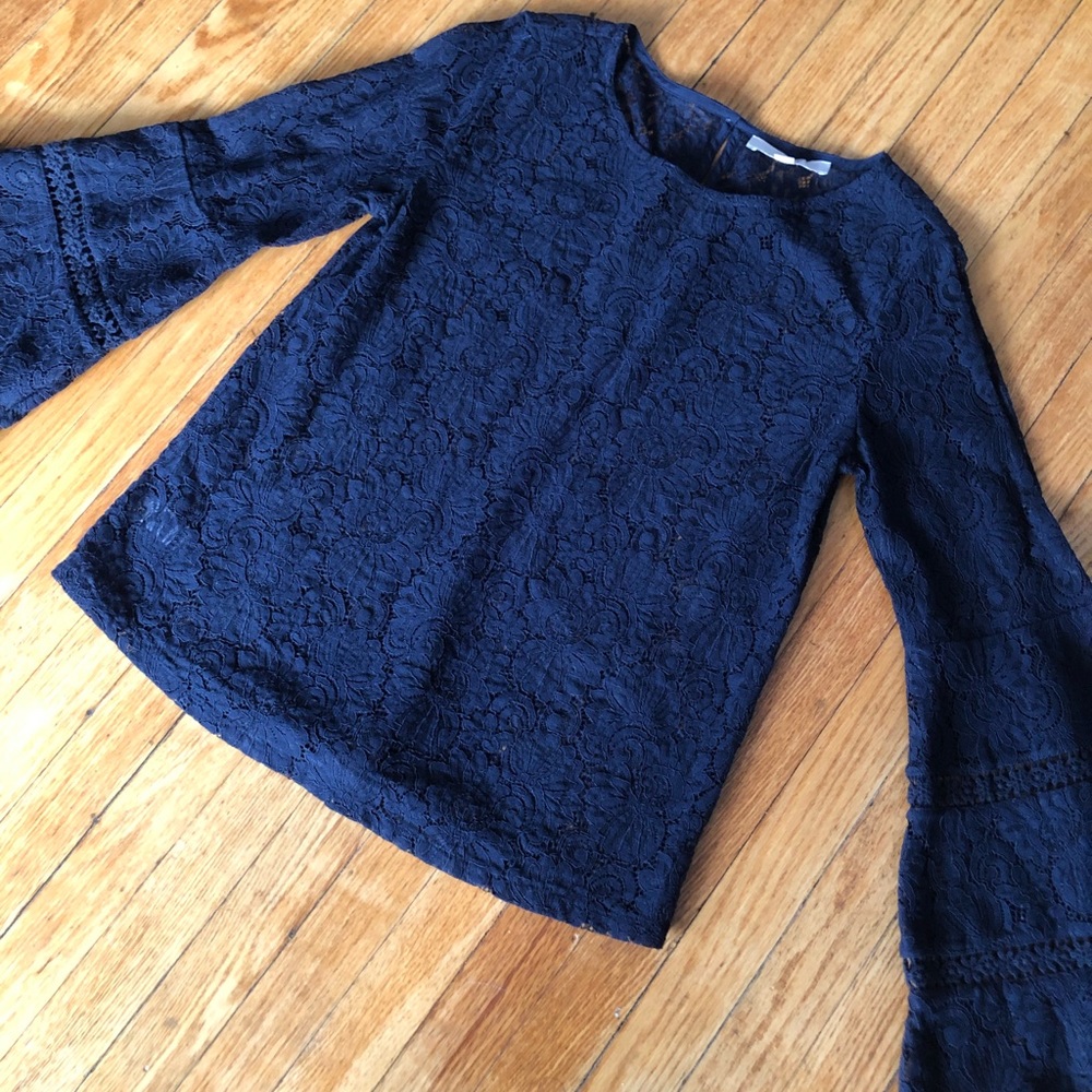 Loft Lace Bell Sleeved Top